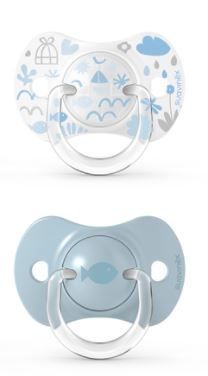 MEMORIES SUCCHIETTO SILICONE 0/6 MESI PRO AZZURRO